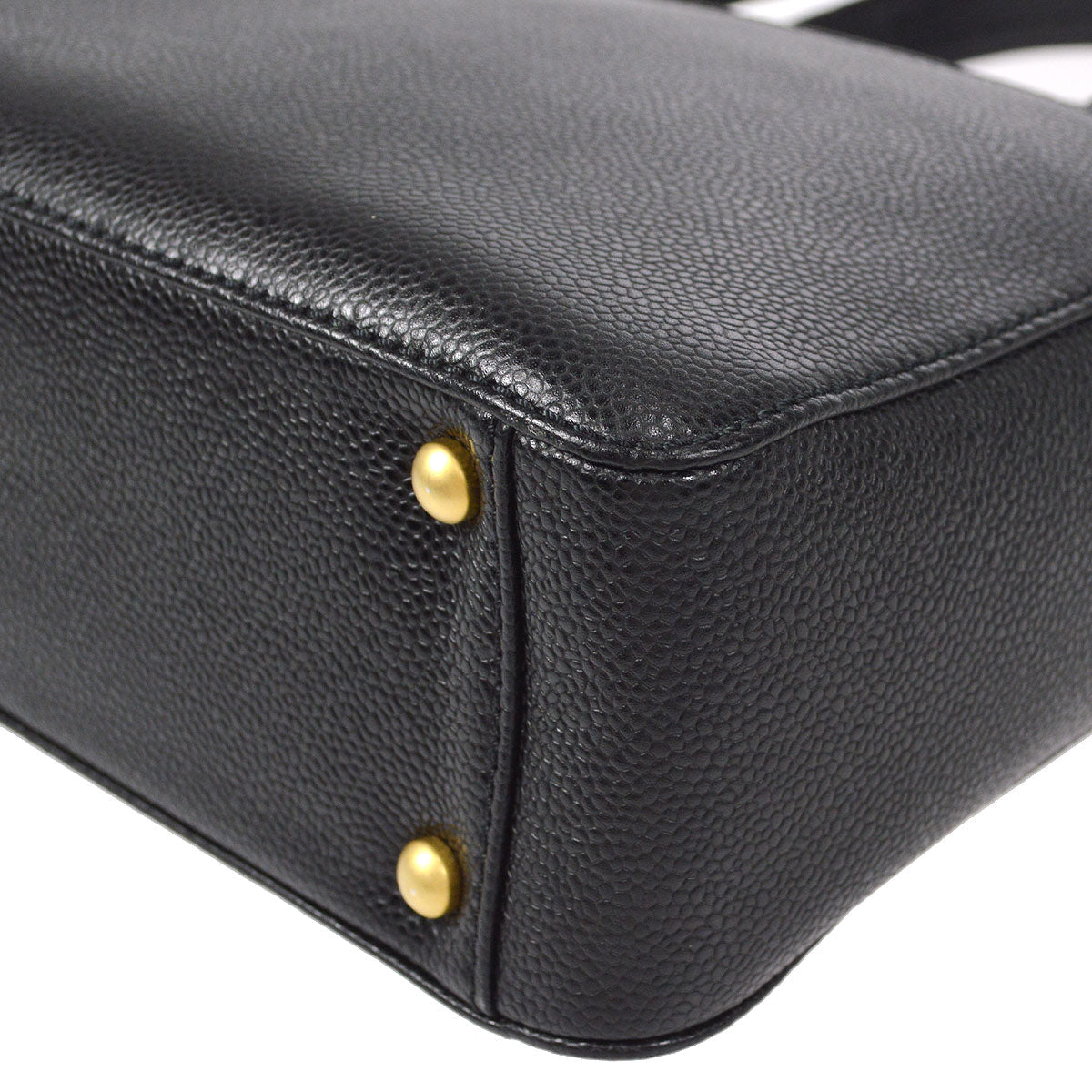 CHANEL 2way Shoulder Handbag Black Caviar 58135