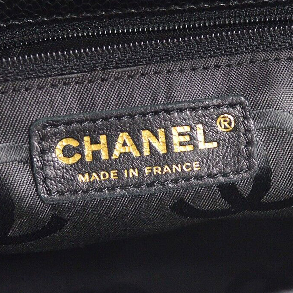 CHANEL 2way Shoulder Handbag Black Caviar 58135