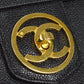 CHANEL 2way Cosmetic Vanity Shoulder Handbag Black Caviar 58150
