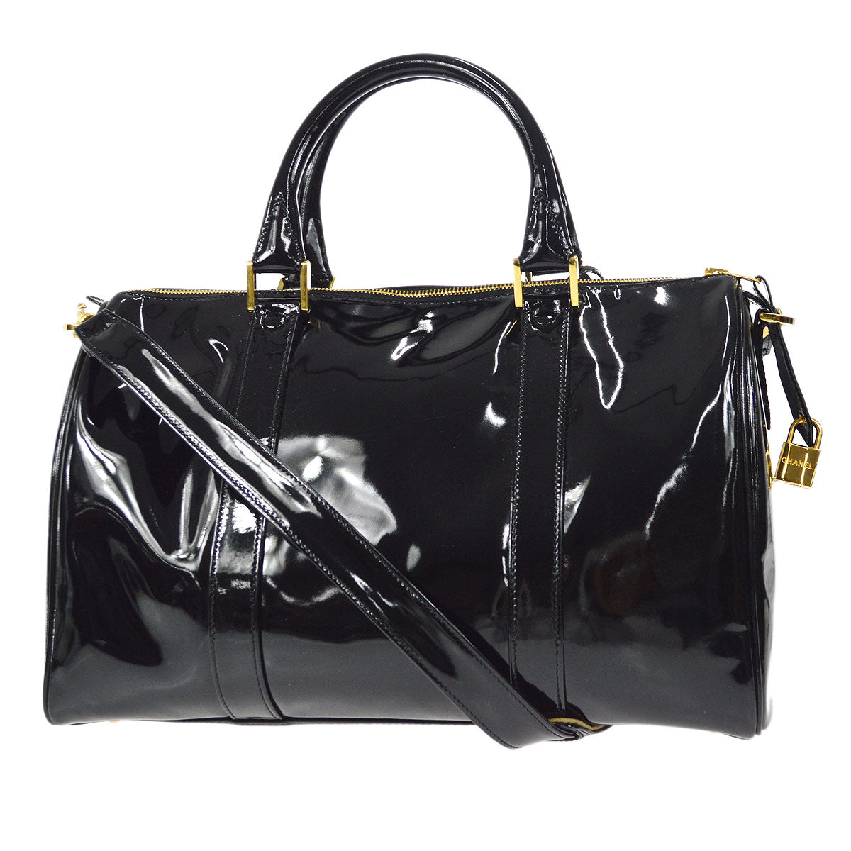 CHANEL 2way Shoulder Handbag Black 58233