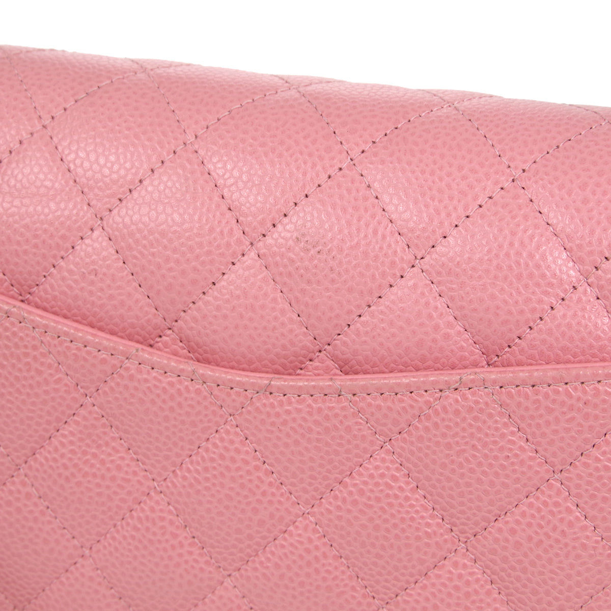 CHANEL  Classic Double Flap Medium Shoulder Bag Pink Caviar 66544