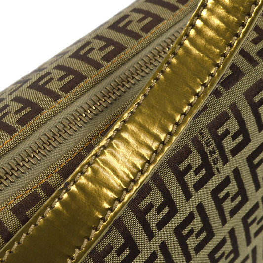 FENDI Zucchino Handbag Beige 77505