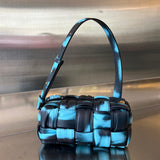 SMALL BRICK CASSETTE 23 IN SKY BLUE MIX BLACK LAMBSKIN Amelia Amelia
