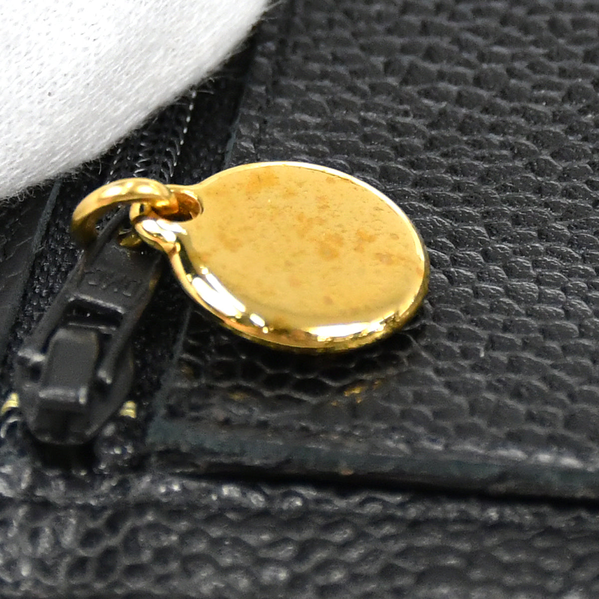 CHANEL 1994-1996 Timeless Coin Case Caviar Black 97297