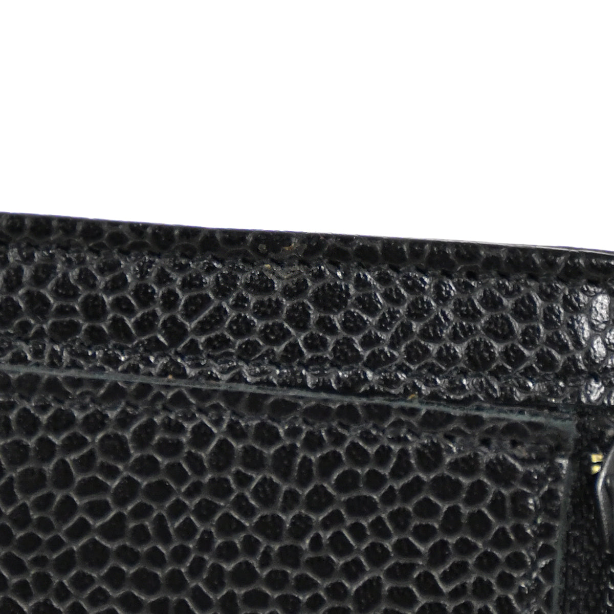 CHANEL 1994-1996 Timeless Coin Case Caviar Black 97297