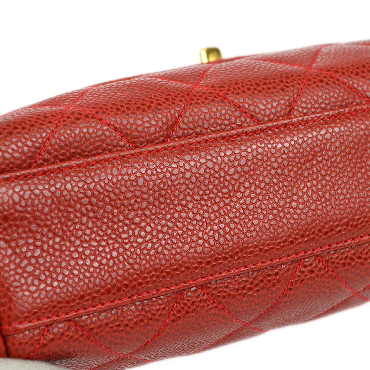 CHANEL Pocket Camera Bag Small Red Caviar 67830