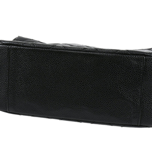 CHANEL 2001-2003 Handbag Black Caviar 78289