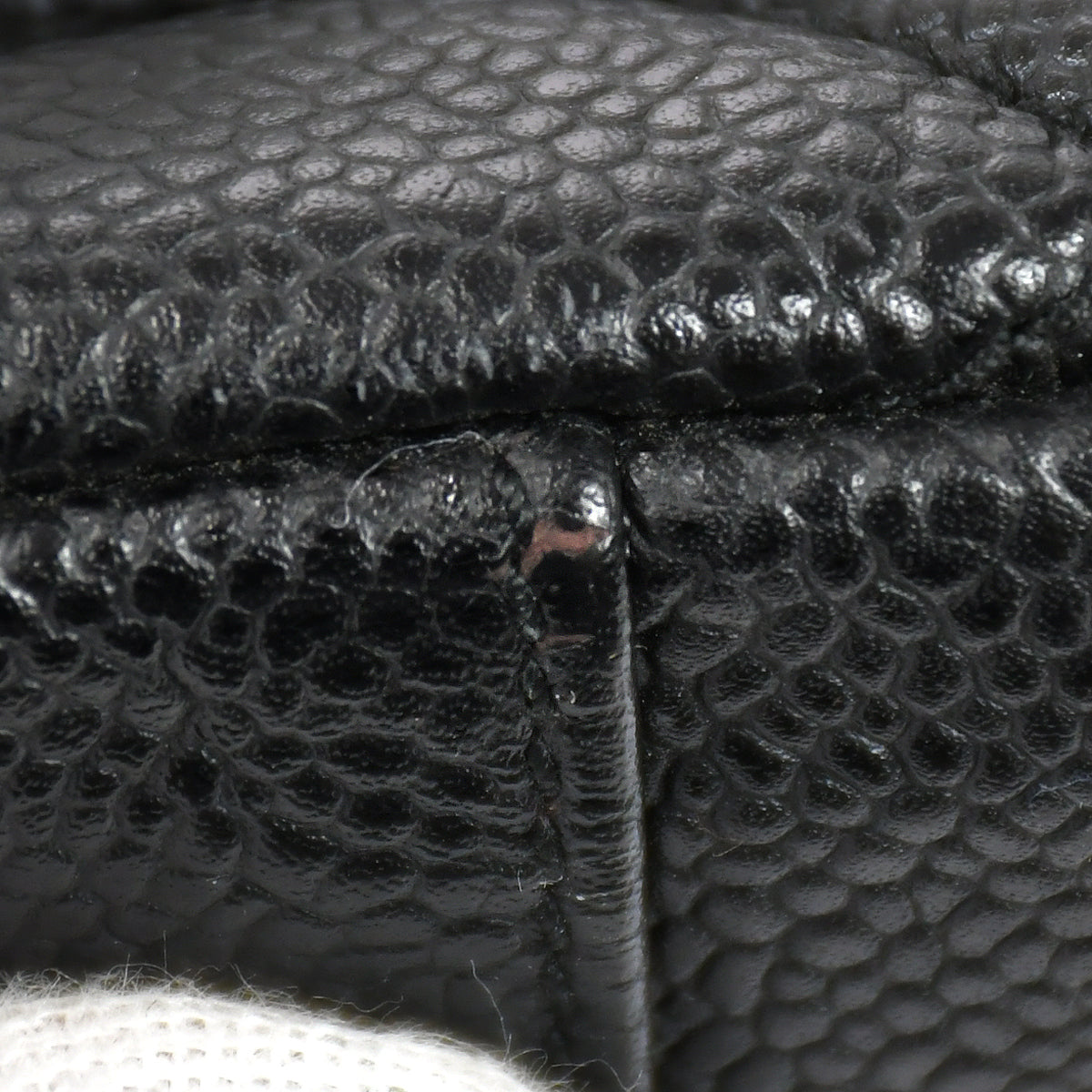 CHANEL 2001-2003 Handbag Black Caviar 78289