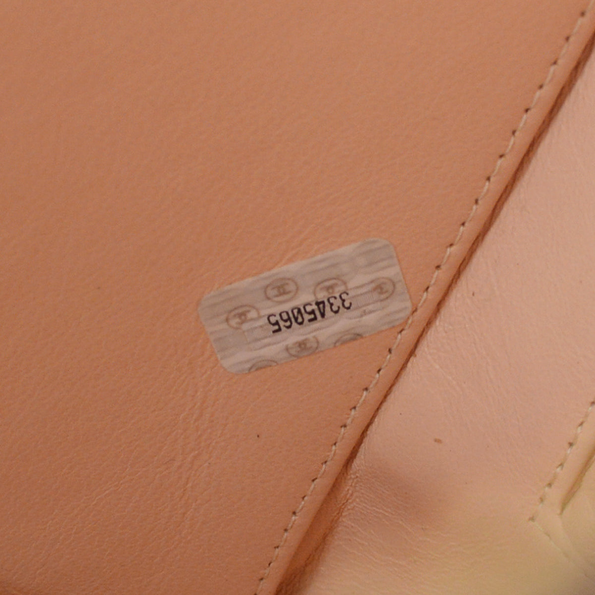 CHANEL Heart Vanity Chain Handbag Beige 67762