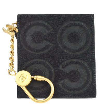 CHANEL 2001 COCO Key Case Pony Hair Black 68032