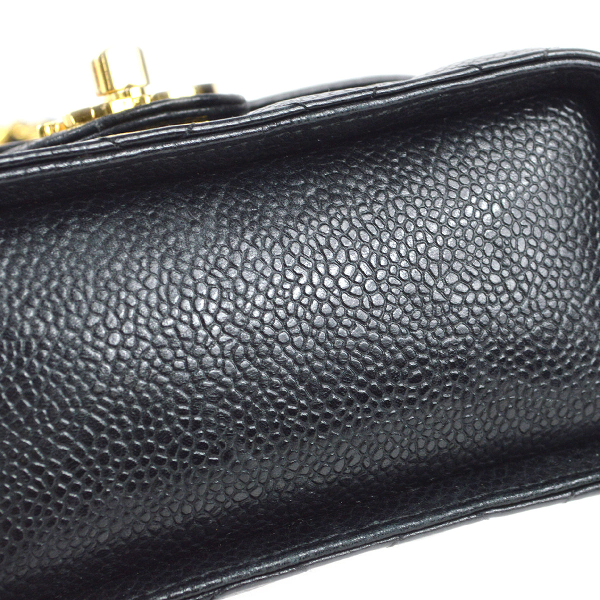 CHANEL Vanity Box Shoulder Bag Micro Black Caviar 88393