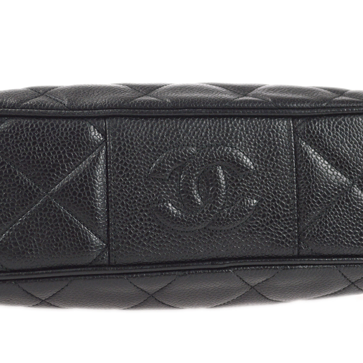 CHANEL 1996-1997 Camera Bag Large Black Caviar 97513
