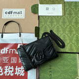 MARMONT QUILTED HANDBAG 20 IN BLACK CALFSKIN Amelia