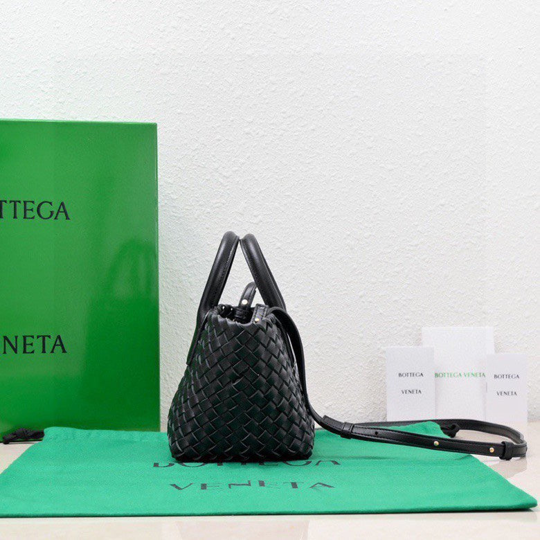 Mini Cabat 20cm Black Lambskin Ghw