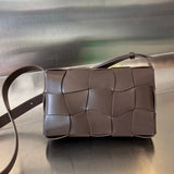 CASSETTE 23 IN CHOCOLATE CALFSKIN WITH WAVY PATTERN Amelia