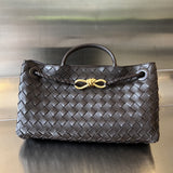 SMALL ANDIAMO 29 IN DARK BROWN LAMBSKIN Amelia