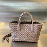 MINI CABAT 20 IN SADDLE BROWN LAMBSKIN Amelia