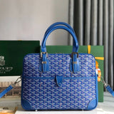 AMBASSADE DOCUMENT CASE 35 IN SAPPHIRE BLUE GOYARDINE CANVAS Amelia
