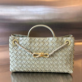 SMALL ANDIAMO 29 IN ECRU BEIGE LAMBSKIN