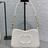 HOBO SIGNATURE 23 BAG IN WHITE LAMBSKIN