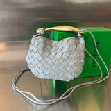 SARDINE 20 WITH CHAIN IN LIGHT GREY LAMBSKIN Amelia Amelia