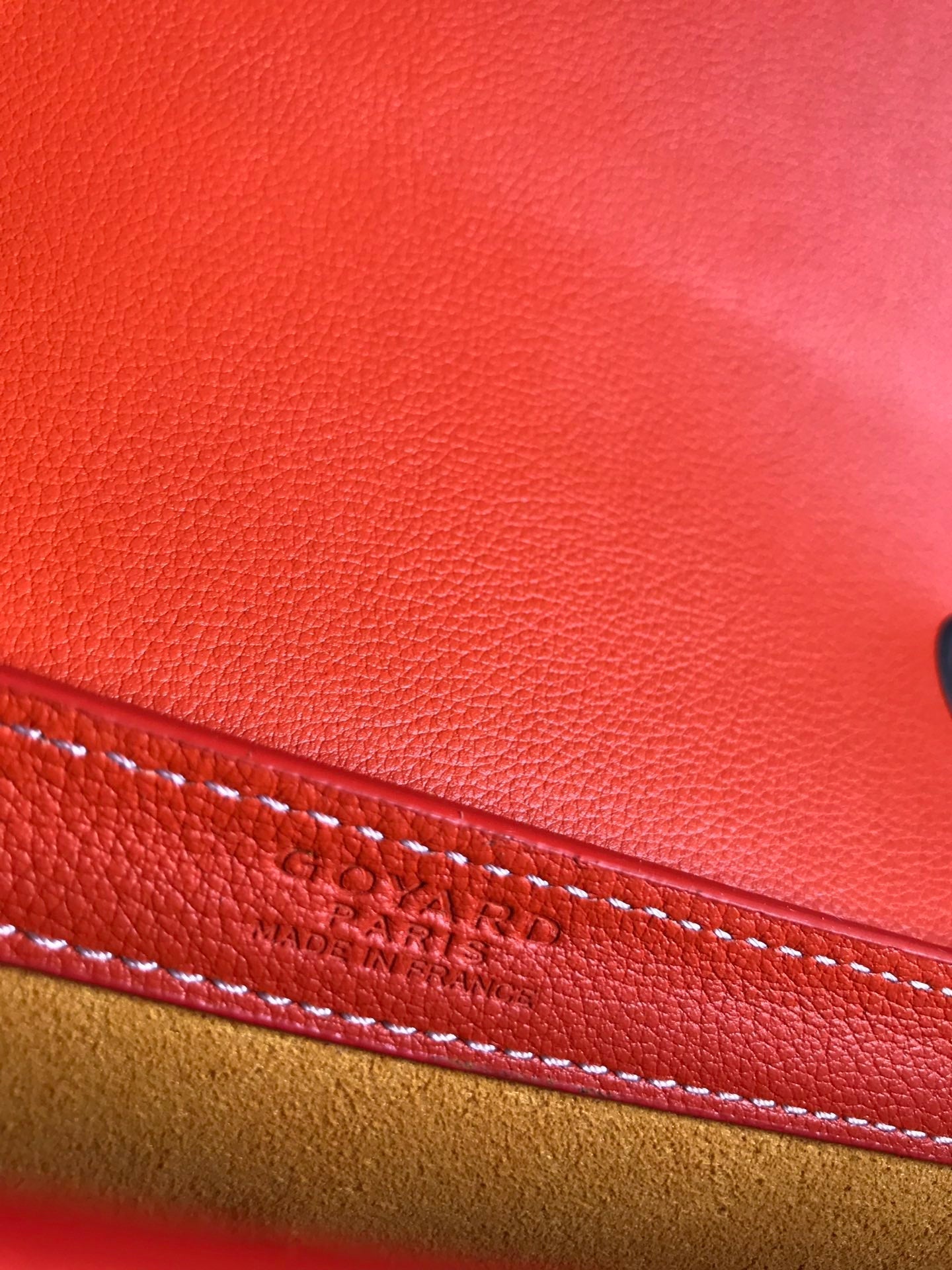 233 BAG 25 IN ORANGE CALFKIN AND GOYARDINE CANVAS Amelia Bags