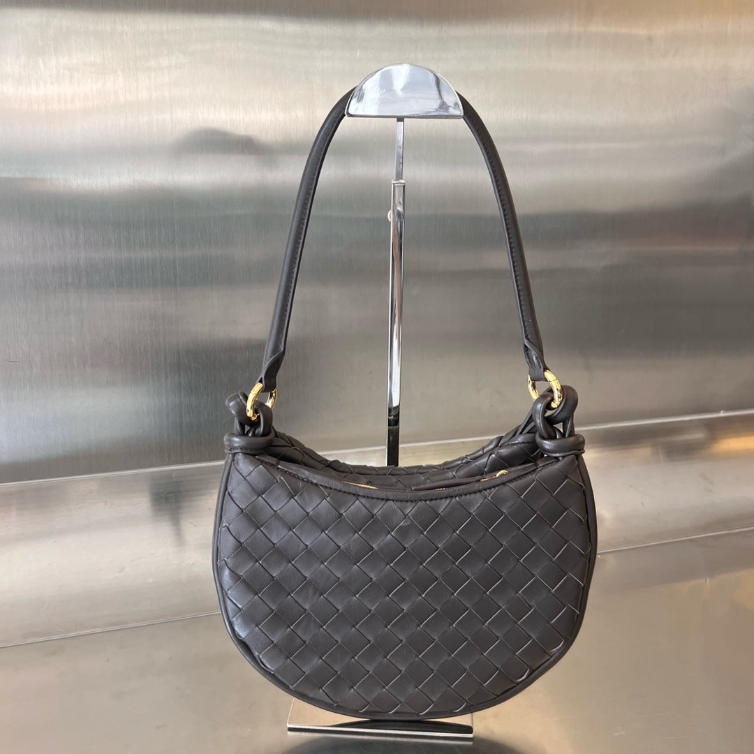 MEDIUM GEMELLI 36 CHOCOLATE LAMBSKIN Amelia Amelia