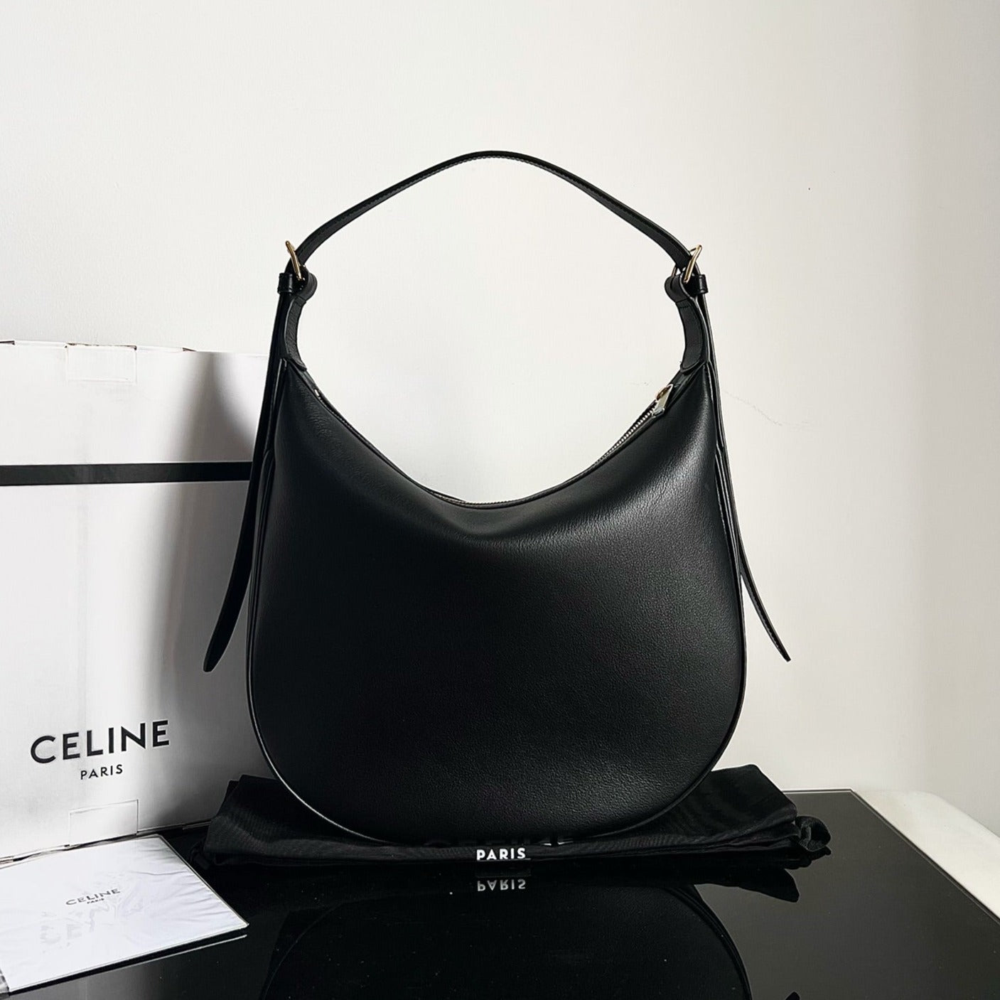 TRIOMPHE 31 CALFSKIN BLACK Amelia