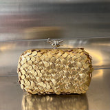 SILVER KNOT 19 IN GOLDEN LAMBSKIN Amelia Amelia