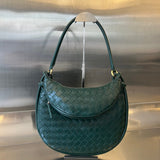 MEDIUM GEMELLI 36 DARK GREEN LAMBSKIN Amelia