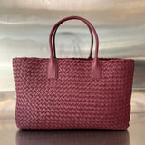 LARGE CABAT 51 IN BURGUNDY RED LAMBSKIN Amelia Amelia
