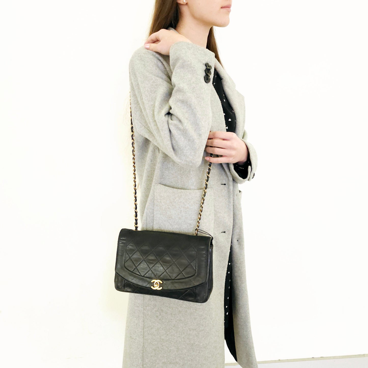 Chanel Diana Lambskin Medium Flap Bag TWS