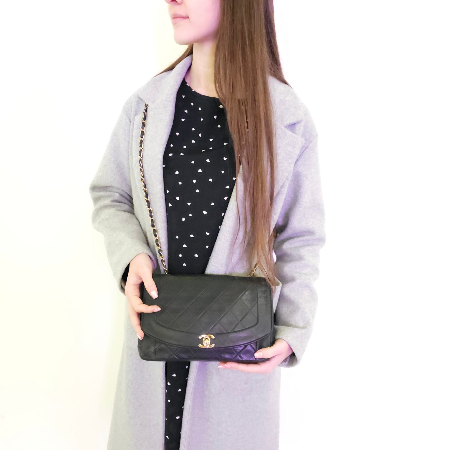 Chanel Diana Lambskin Medium Flap Bag TWS
