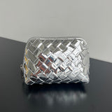 INTRECCIATO 16 BAG IN SILVER LAMBSKIN Amelia Amelia