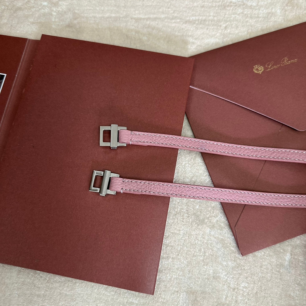 EXTRA POCKET BACKPACK L23.5 IN BABY PINK CALFSKIN WITH SILVER HARDWARE Amelia