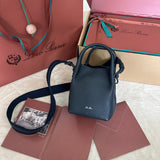 MICRO BALE BAG IN BLACK CALFSKIN 226599 Amelia Bags
