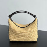 MINI WALLACE 20 BAG IN NATURAL RAFFIA CROCHET Amelia Amelia