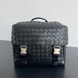 POSTINO BAG 30 IN BLACK CALFSKIN Amelia Amelia