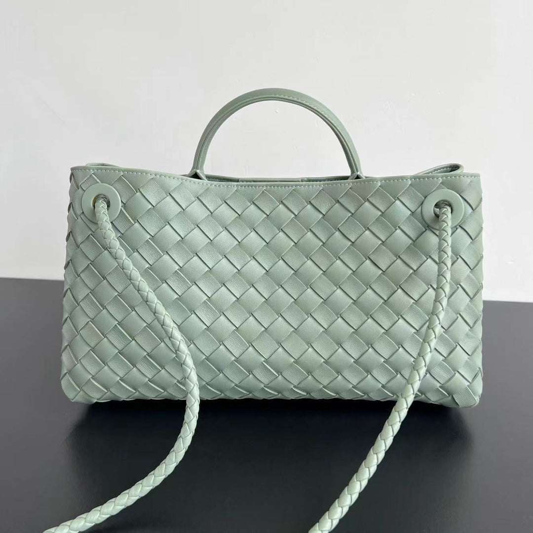 SMALL ANDIAMO 29 IN CEDALON GREEN LAMBSKIN Amelia Amelia