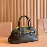 AVENTURE NAPPA BAG 33 IN CEDAR BROWN LAMBSKIN GOLD HARDWARE Amelia Bags