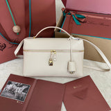 EXTRA BAG L27 IN LIGHT PINK SMOOTH CALFSKIN WITH GOLD HARDWARE by Amelia