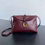 MEDIUM LIBERTA 30 IN WINE RED SMOOTH CALFSKIN GOLD HARDWARE Amelia
