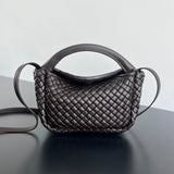 COAmeliaLE TOP HANDLE BAG 23 IN CHOCOLATE LAMBSKIN Amelia Amelia