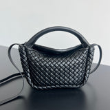COAmeliaLE TOP HANDLE BAG 23 IN BLACK LAMBSKIN