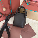 MICRO BALE BAG IN CHOCOLATE BROWN CALFSKIN Amelia Amelia