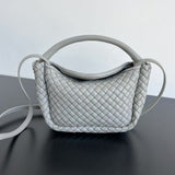 COAmeliaLE TOP HANDLE BAG 23 IN RHINO GRAY LAMBSKIN