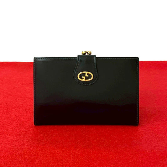 Gucci Old Gucci GG Logo Leather Wallet