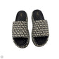 Sandals Luxury Designer By Gucci In Black & White, Size: 12