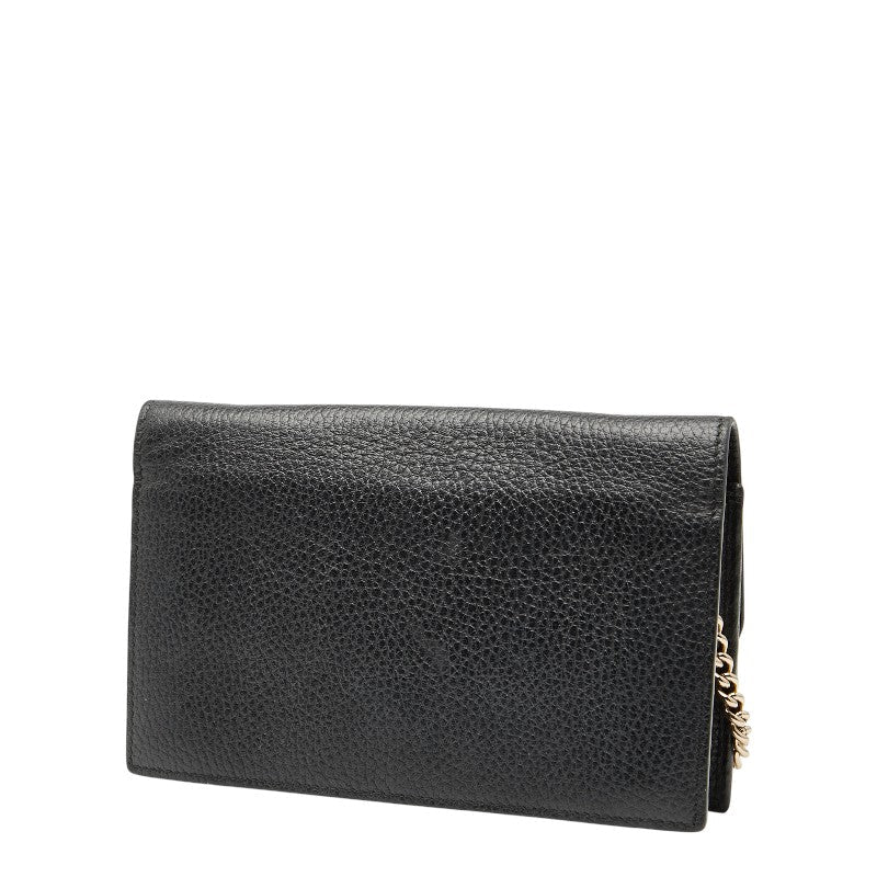 Gucci Interlocking G Leather 2way Chain Wallet Bag