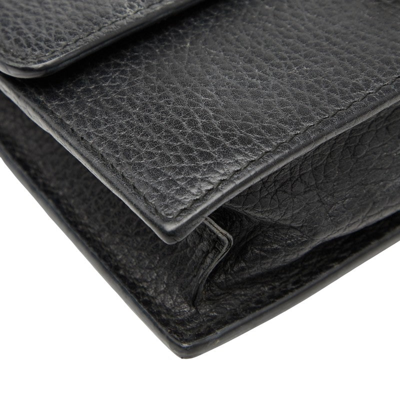 Gucci Interlocking G Leather 2way Chain Wallet Bag